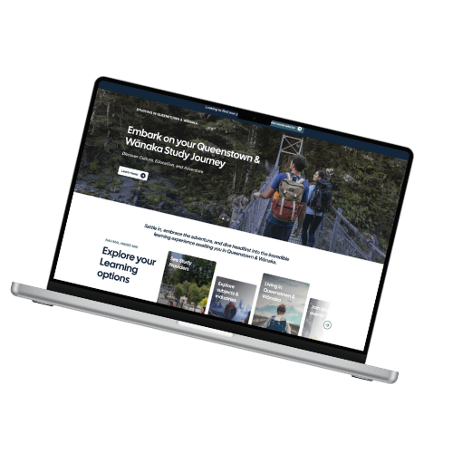 Website built by Guille Ozan shown on a laptop.