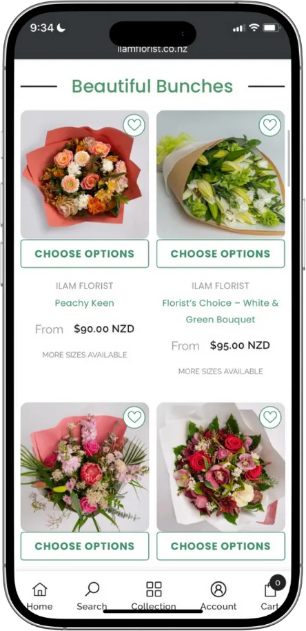 Ilam Florist website by Guille Ozan.