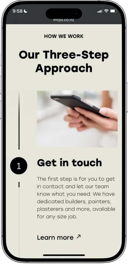 MR Property mobile website by Guille Ozan.